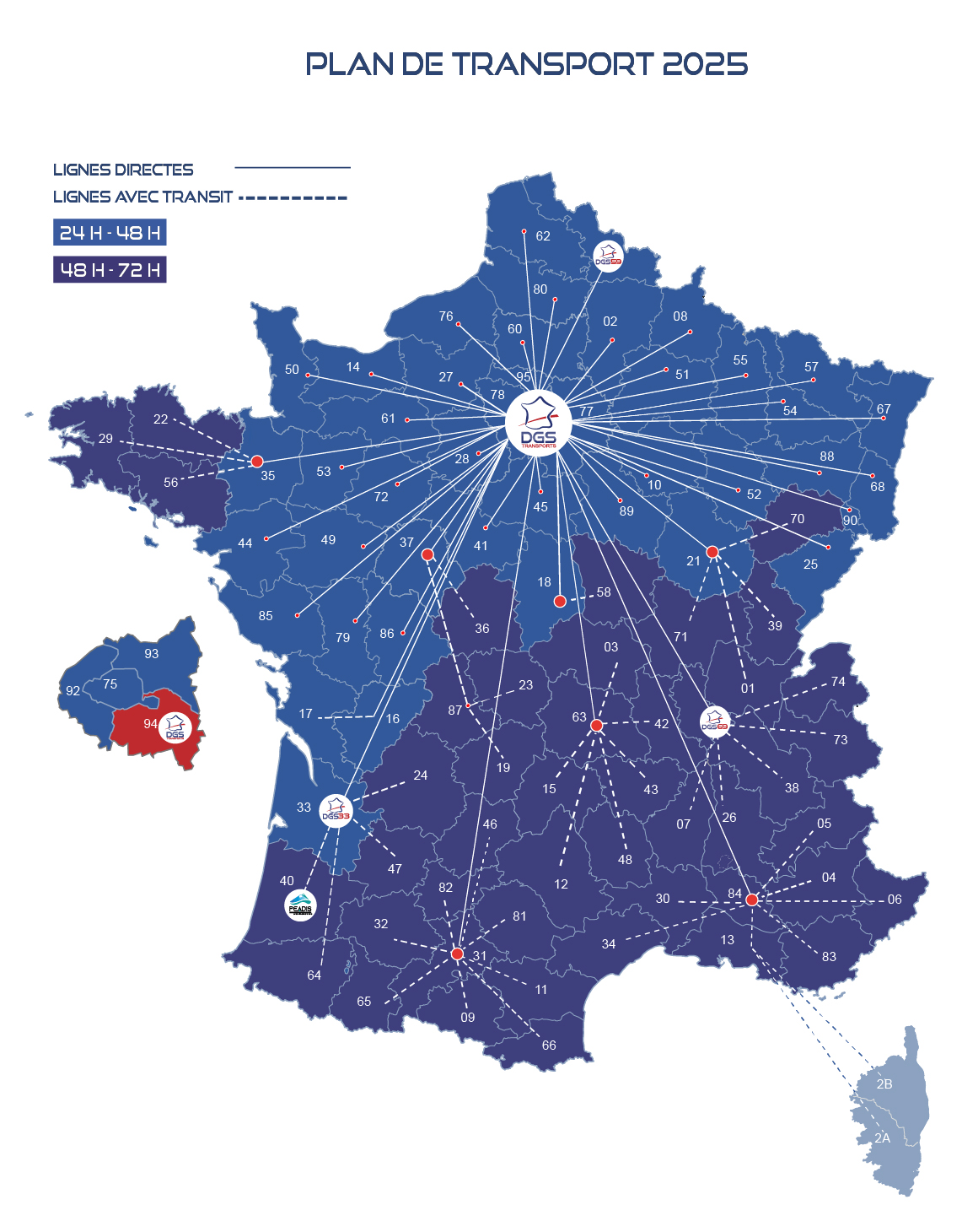 messagerie france plan de transport 2020 DGS94